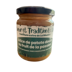 Confiture Extra Patate Douce Passion – Confiture Artisanale Unique | Saveur & Tradition Lontan | Le Rucher d’Autre Foies