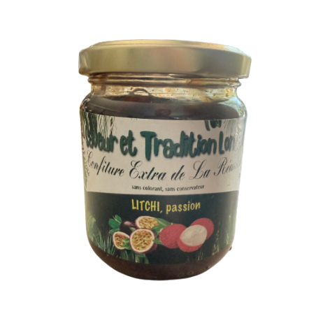 Confiture Extra Letchi Passion – Confiture Artisanale Exotique | Saveur & Tradition Lontan | Le Rucher d’Autre Foies