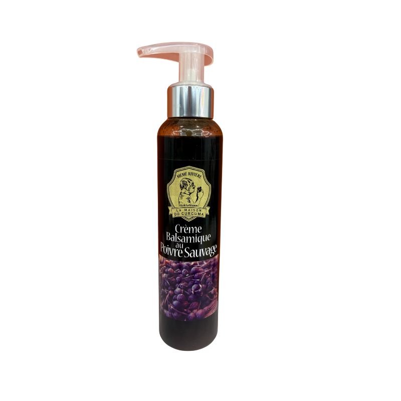 La Crème Balsamique au Poivre de la Maison du Curcuma né de la collaboration entre la maître Vinaigrier CHAIX et Mémé Rivière