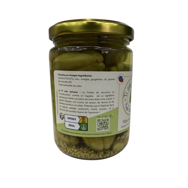 Pickles de Chouchou de Salazie – Ti Coin Pickles | Saveurs de La Réunion