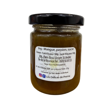 Confiture à la mangue josé  et à la passion- Les délices de Préma