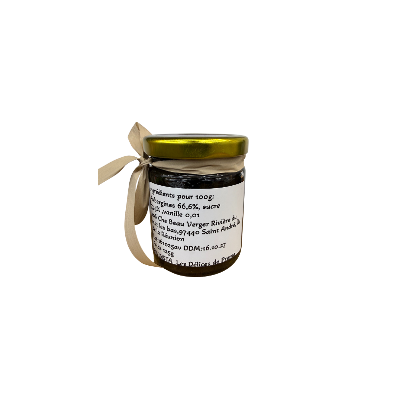 CONFITURE AUBERGINE VANILLE - Les Délices de Préma Championne des Confiturières 2023