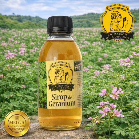 Sirop de géranium rosat | Maison du Curcuma – Mémé Rivière