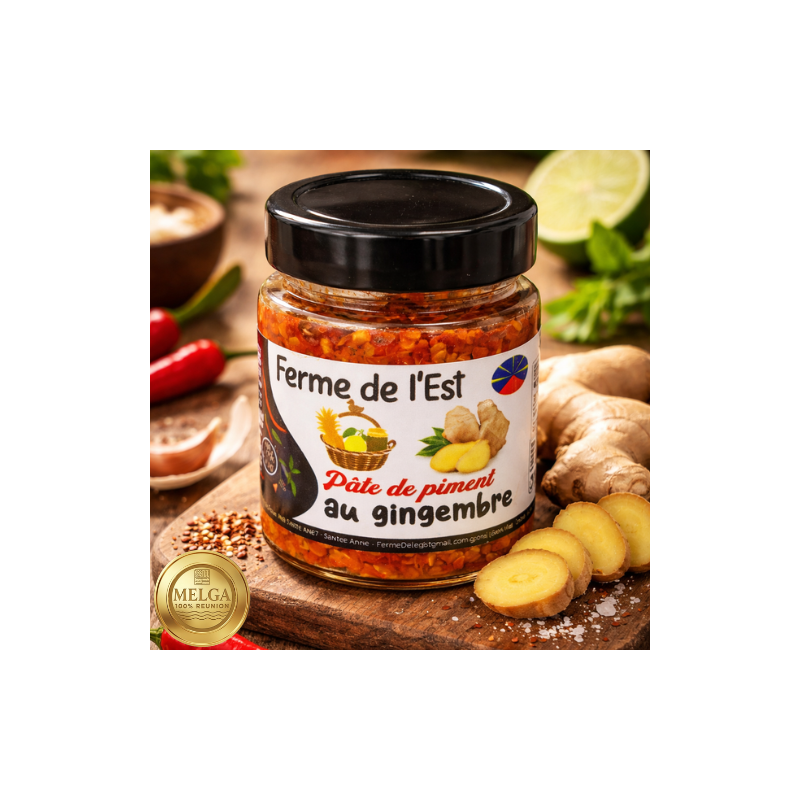 Pâte de Piment Rouge Gingembre – Ferme de L’Est | MELGA