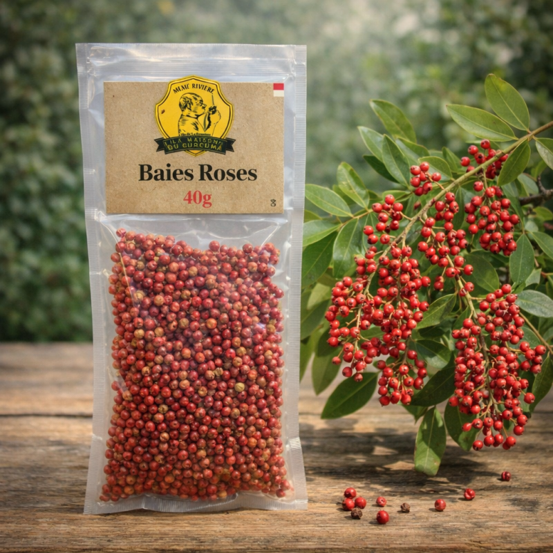 Baies Roses 40g | Maison du Curcuma – Épicerie Fine