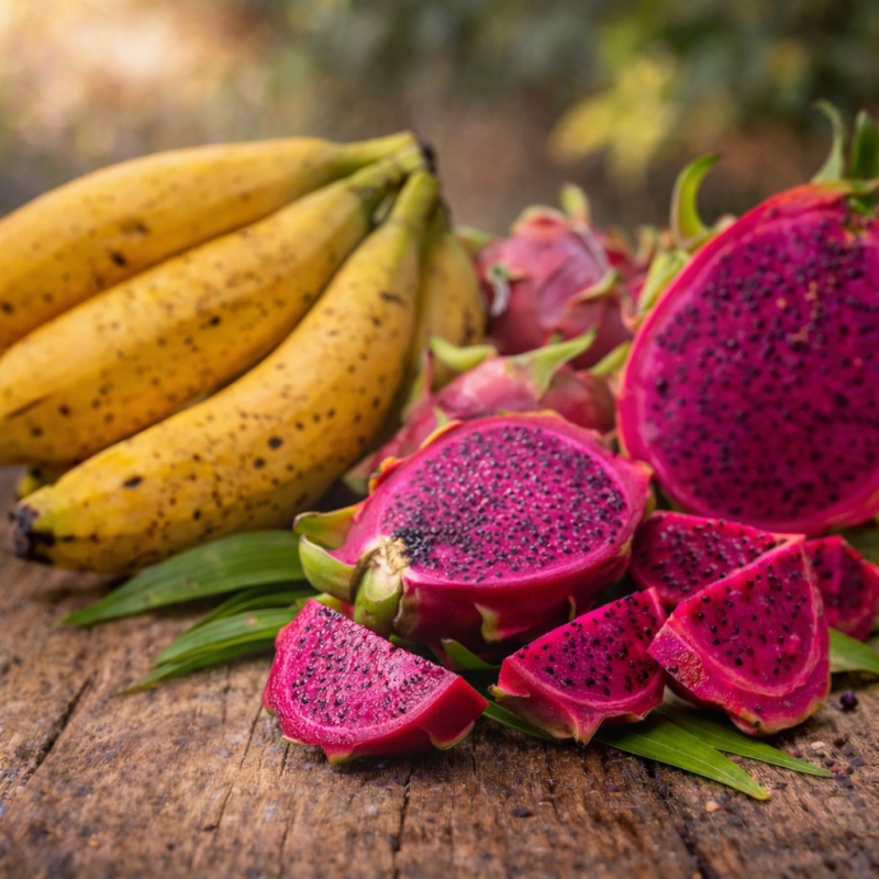 Confiture Banane Pitaya Rouge – Ferme de L’Est | MELGA