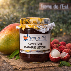 CONFITURE MANGUE LETCHI La Ferme De L'Est
