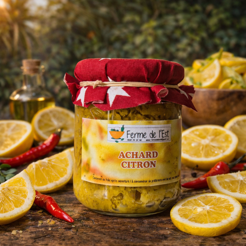 Achard de Citron – Condiment Créole | Ferme de L’Est