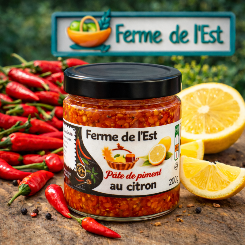 Pâte de Piment Rouge Citron – Ferme de L’Est | MELGA