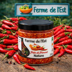 Pâte de Piment Rouge Nature – Ferme de L’Est | MELGA