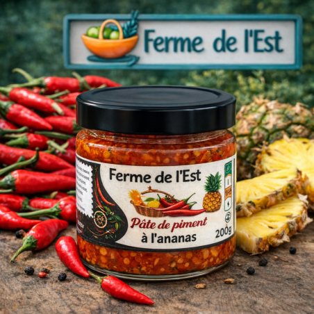Pâte de Piment Rouge Ananas Victoria – Ferme de L’Est | MELGA