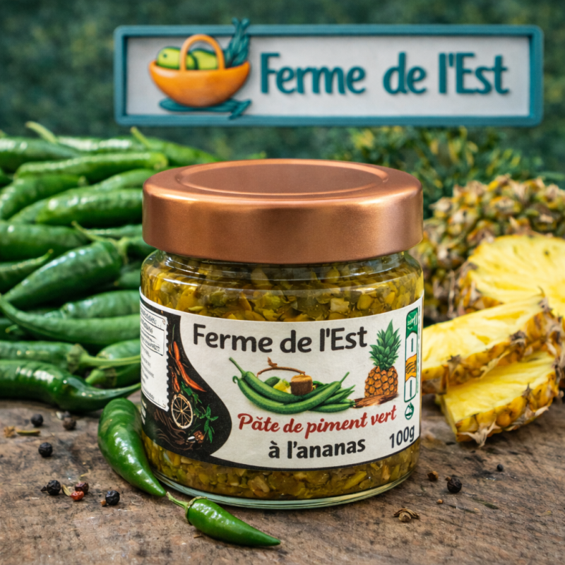 Pâte de Piment Vert Ananas Victoria – Ferme de L’Est | MELGA