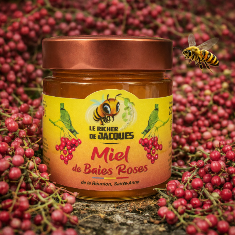 Miel de Baies Roses – Miel rare de La Réunion | Le Rucher de Jacques