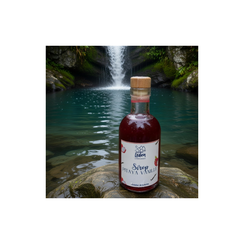 Sirop Pitaya Rouge Vanille 100 ml – Eden de Takamaka