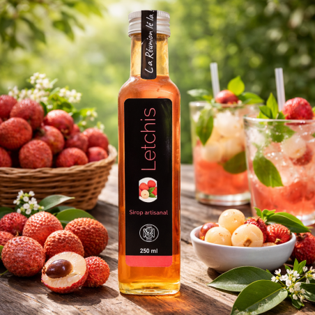 Sirop de letchis artisanal Réunion – Nature & Gourmandises – Épicerie fine La Réunion
