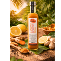 Sirop Curcuma Gingembre Citron – Nature & Gourmandises  Sirop artisanal Réunion 250 ml – Épicerie fine La Réunion