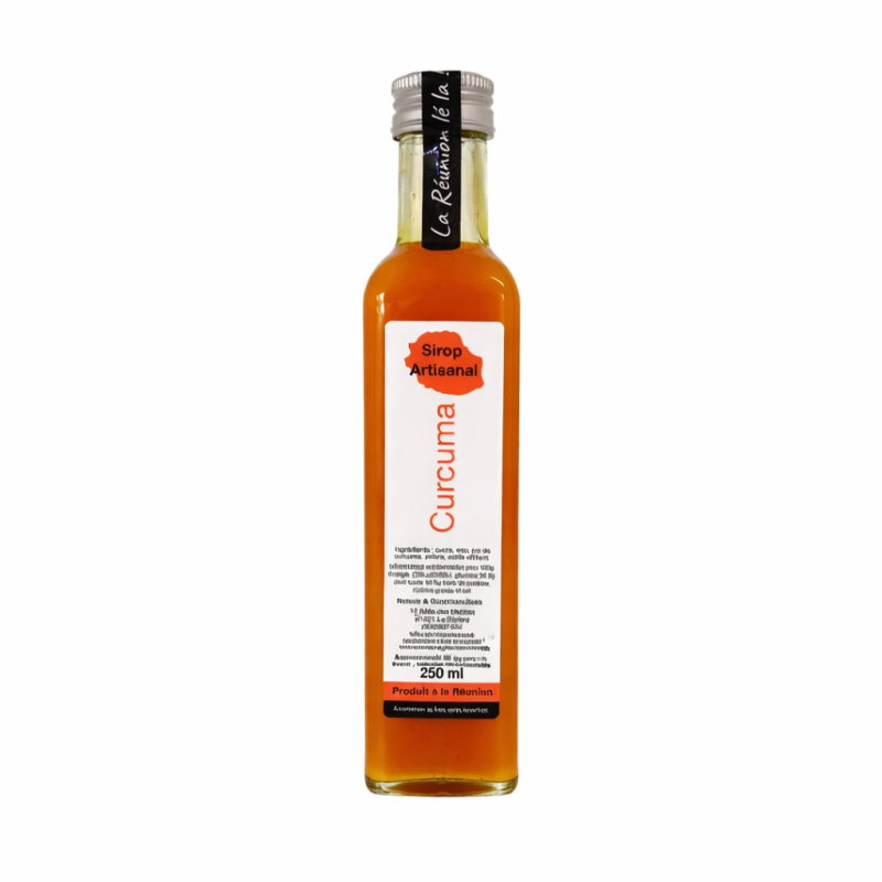 Sirop de Curcuma 250 ml – Nature & Gourmandises | Curcuma de La Réunion
