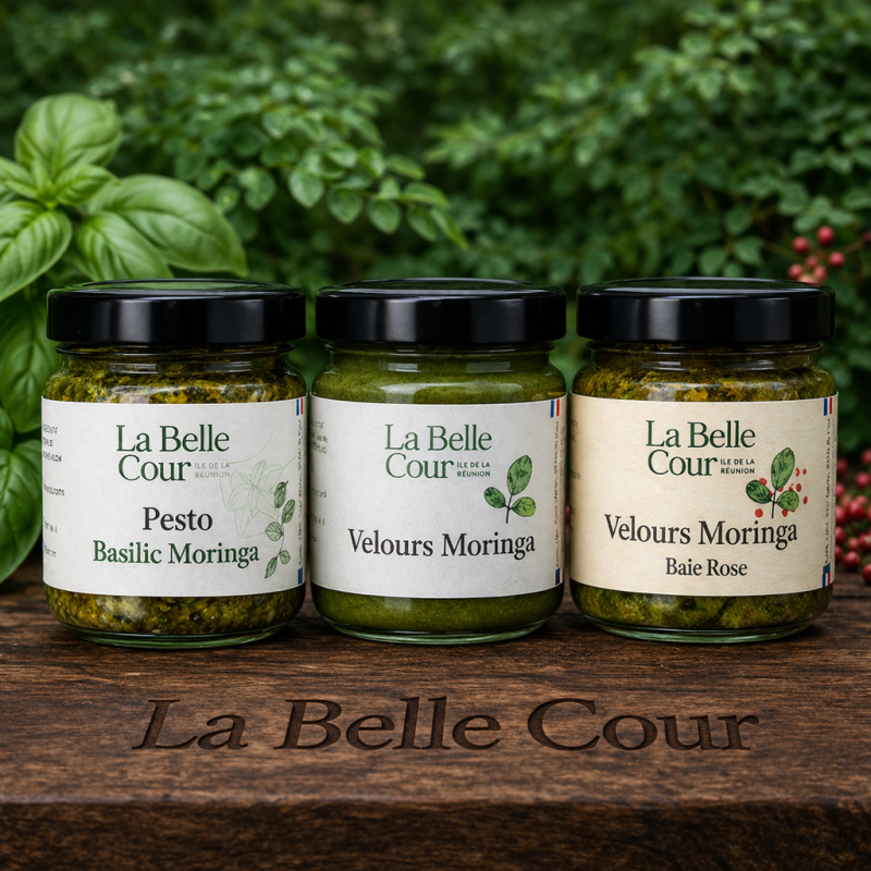 Trio Tartinable Moringa Bio – Pesto & Velours | La Belle Cour