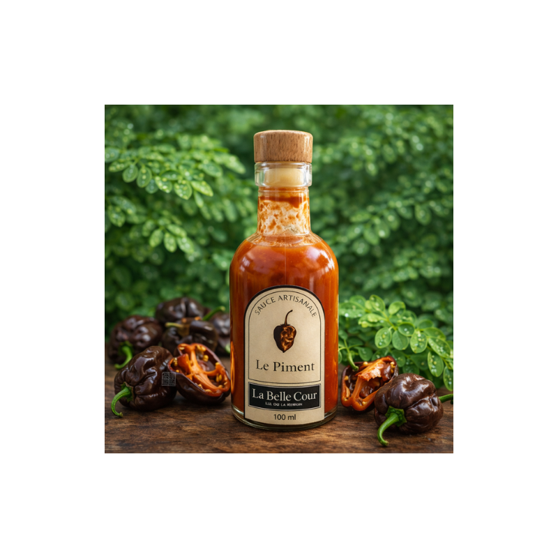 Sauce Piment Moringa Bio – La Belle Cour | Sauce artisanale piment habanero chocolat 100ml