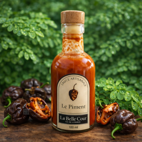 Sauce Piment Moringa Bio – La Belle Cour | Sauce artisanale piment habanero chocolat 100ml