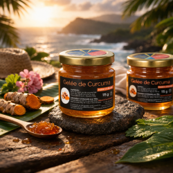 Gelée de Curcuma Réunion 115g – Spécialité artisanale exotique