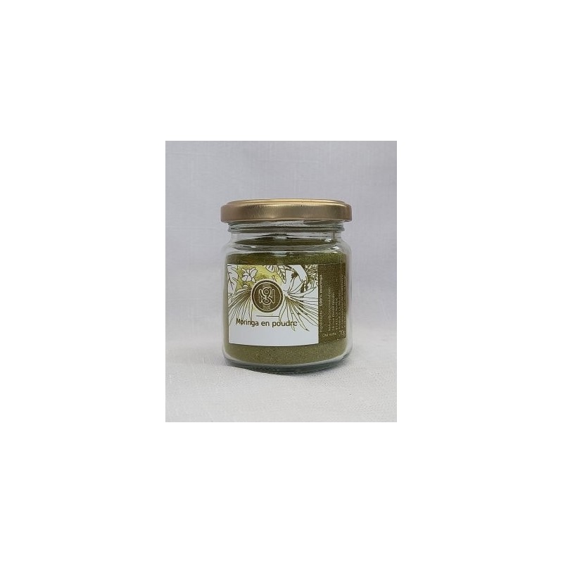 Moringa en poudre 30g – Superaliment Réunion | Nature & Gourmandises