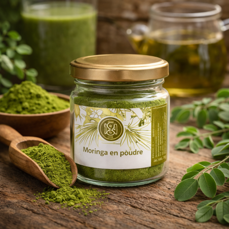 Moringa en poudre 30g – Superaliment Réunion | Nature & Gourmandises