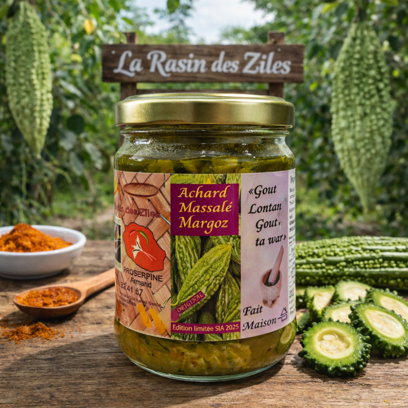 Achard massalé margoz – La Rasin des Ziles | Saveur Réunion