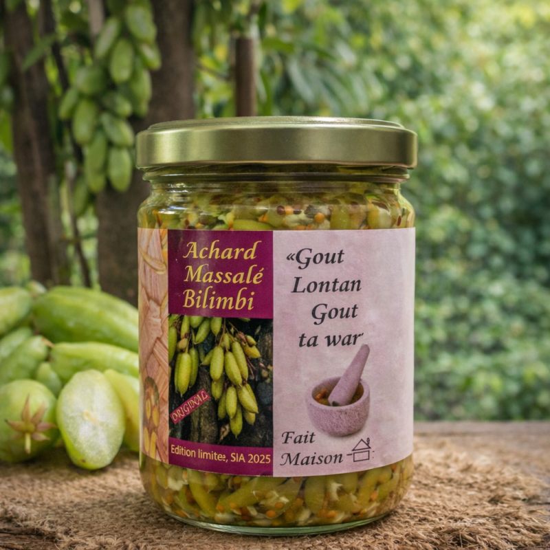 Achard massalé bilimbi – La Rasin des Ziles | Saveur Réunion