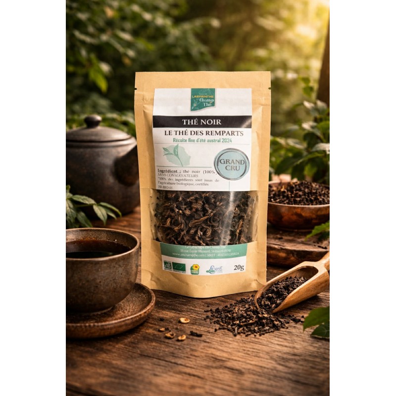 Thé Noir Grand Cru en sachet de 20g, le café à le bourbon pointu, le thé à le Thé noir Grand Cru
