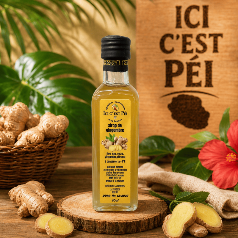 Sirop de Gingembre artisanal – Vanessa Lebreton | Ici c’est Péi Réunion