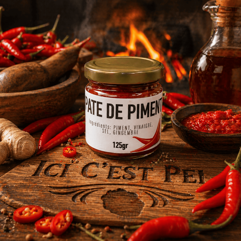 Pâte de piment rouge au vinaigre – Danylo Tailame | Piment réunionnais artisanal