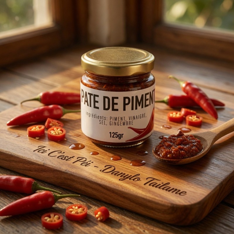 Pâte de piment rouge au vinaigre – Danylo Tailame | Piment réunionnais artisanal