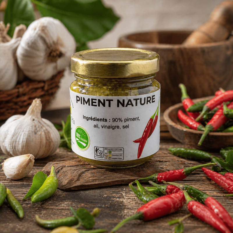 Piment nature vert – La Réunion en Pot | Piment réunionnais authentique