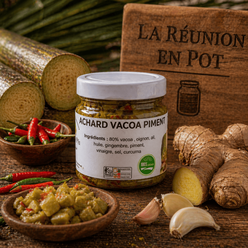 Achard vacoa piment – La Réunion en Pot | Spécialité réunionnaise artisanale