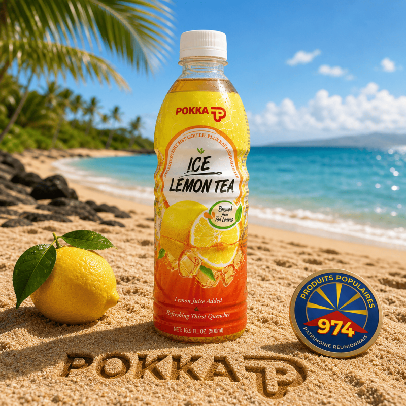 Thé glacé citron POKKA 500ml – Boisson fraîche de Singapour