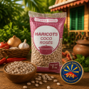 Haricots coco rosés - Grains créoles pour caris et rougails | MELGA.FR