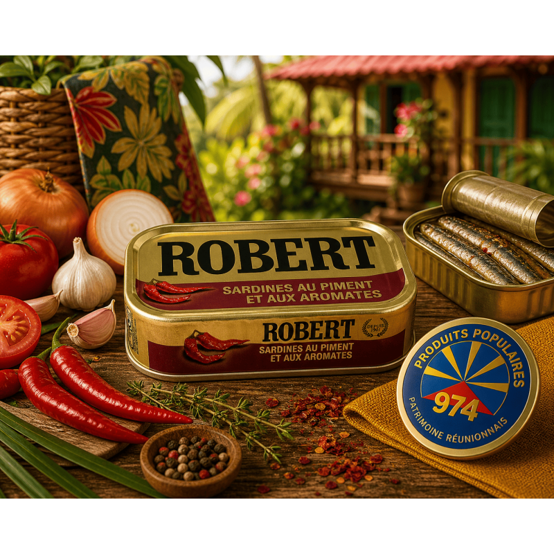 Sardines Robert piment aromates 120 g – Recette relevée et authentique