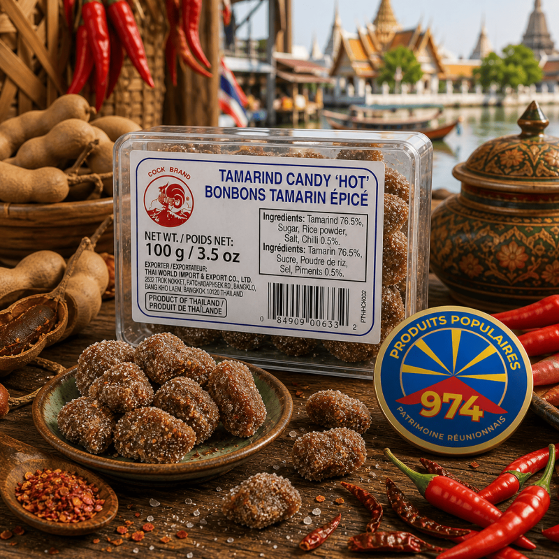 Bonbons Tamarin Épicés Cock Brand – Incontournable gourmandise de La Réunion | MELGA.FR