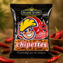 Chipettes goût piment Pluie d’Or 130g – Snack apéritif Réunion