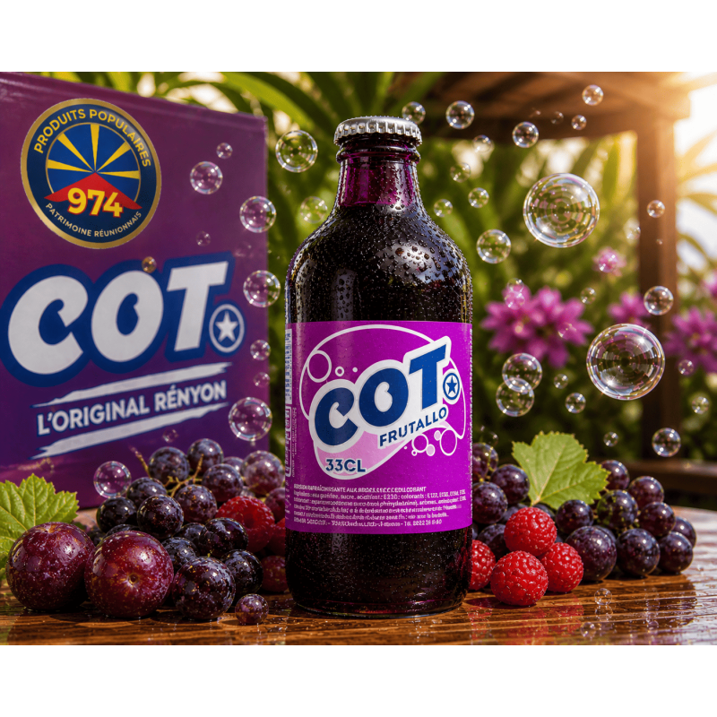 Cot Frutallo Réunion – Boisson gazeuse fruitée emblématique