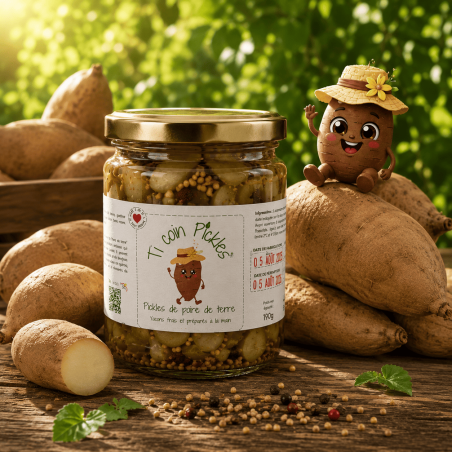 Pickles de Poire de Terre (Yacon) – Ti Coin Pickles | Pickles artisanaux de La Réunion