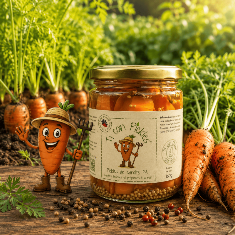 Pickles de Carotte Péi – Ti Coin Pickles | Condiment artisanal de La Réunion