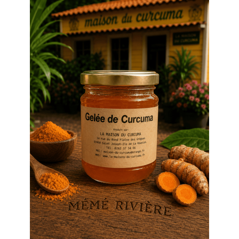 Gelée de Curcuma confectionnée par la Maison du Curcuma.