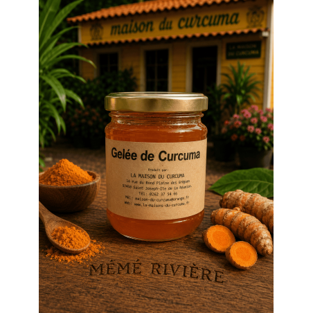 Gelée de Curcuma confectionnée par la Maison du Curcuma.