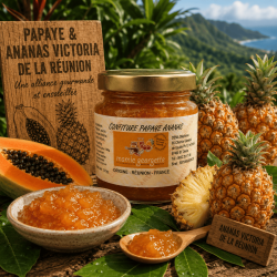 Confiture Papaye Ananas 120g – Mamie Georgette | Spécialité artisanale de La Réunion