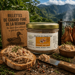 Rillettes de canard fumé 180g – Mamie Georgette | Spécialité artisanale de La Réunion