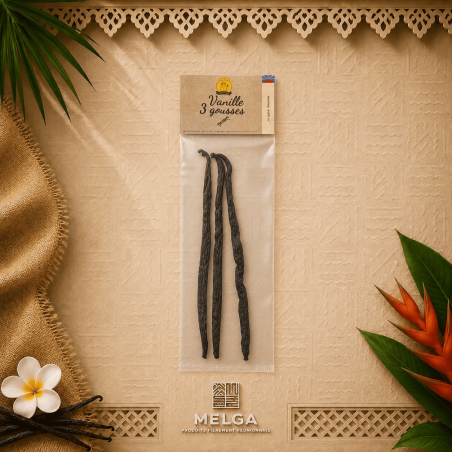 Vanille Bourbon de La Réunion – 3 gousses premium | MÉLGA