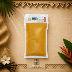 Le Curcuma Standard de la maison du curcuma; mémé rivière est une valeur sûr, contenant en sachet de 100g, 200g et 400g.
