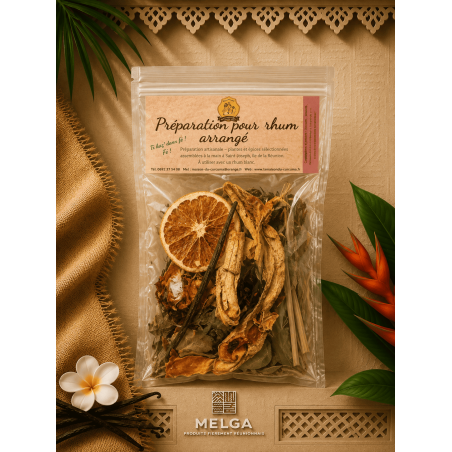 Les sachets de Rhum Arrangés, prêt à utiliser, par la maison du curcuma / mémé rivière